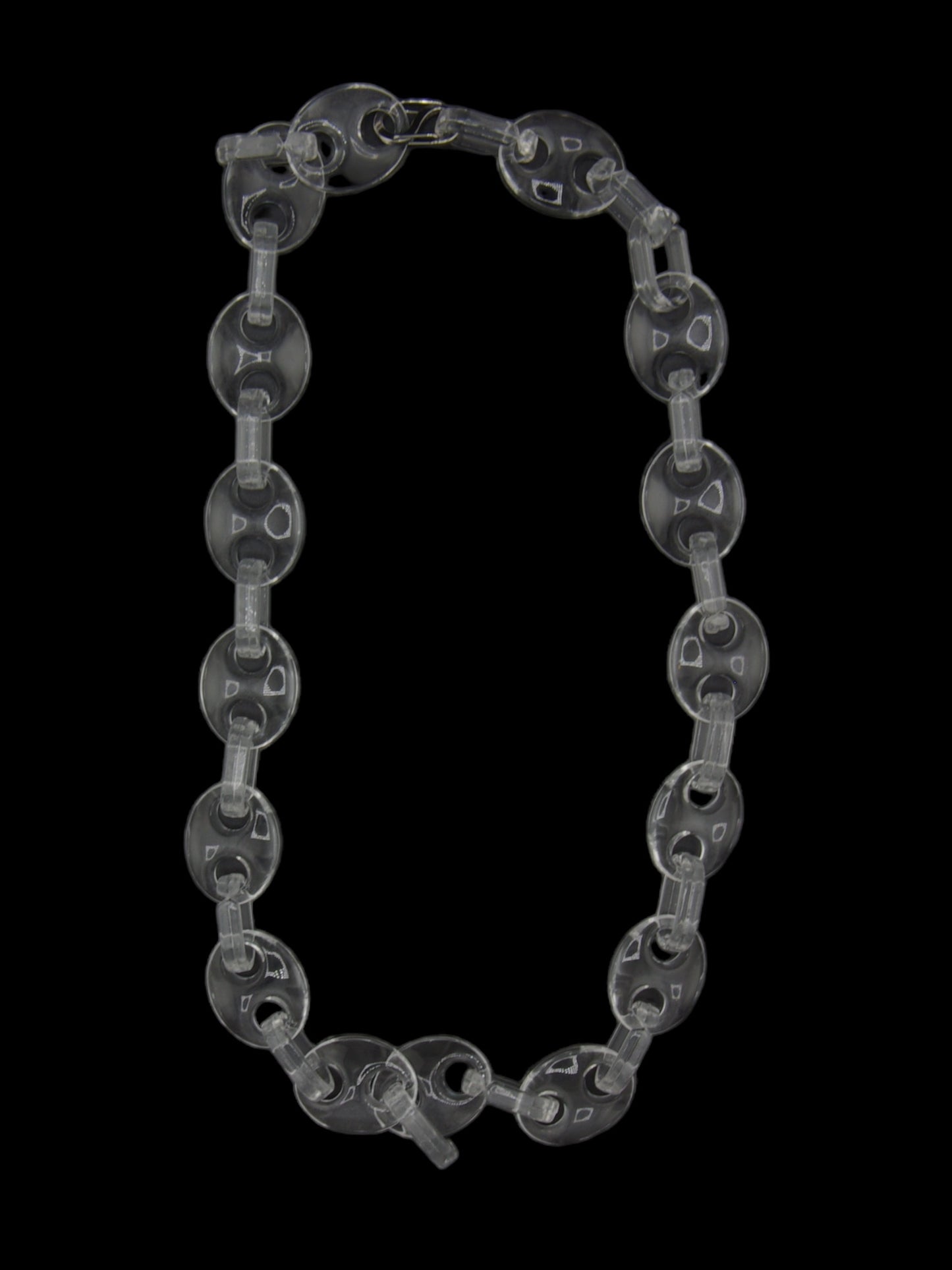 Clear Acrylic Oval link chain