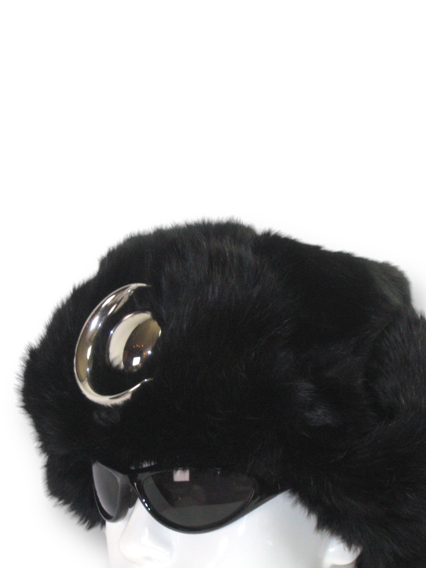 Chthonic Emblem Premium 100% Rabbit Fur Black Trapper Hat