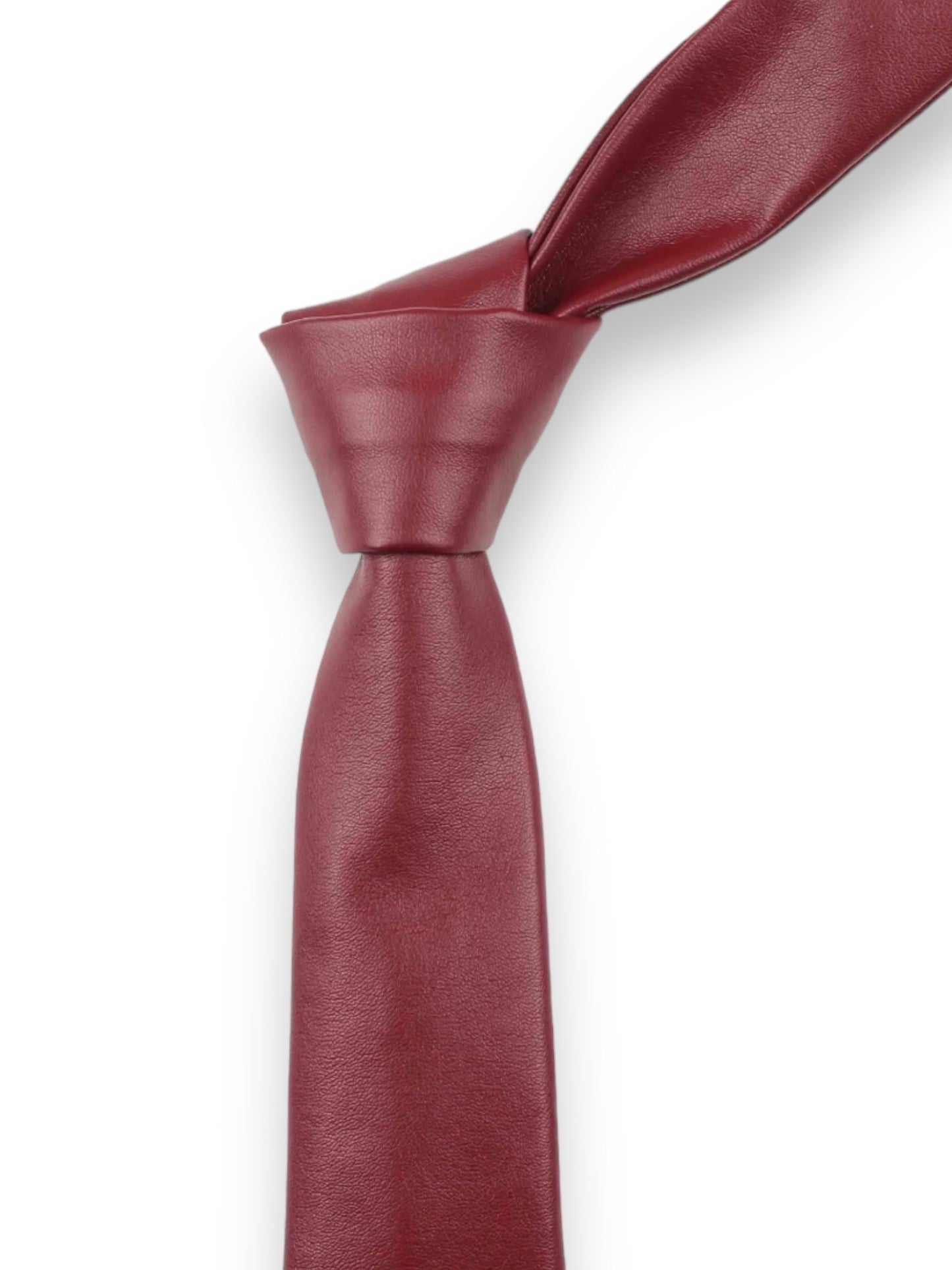 Chthonic red leather neck tie