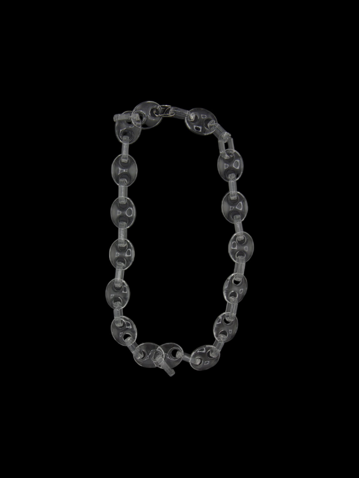 Clear Acrylic Oval link chain