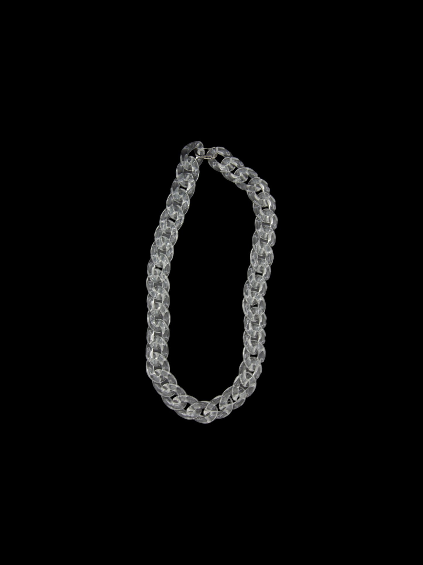 Clear Acrylic Medium Curb Link chain