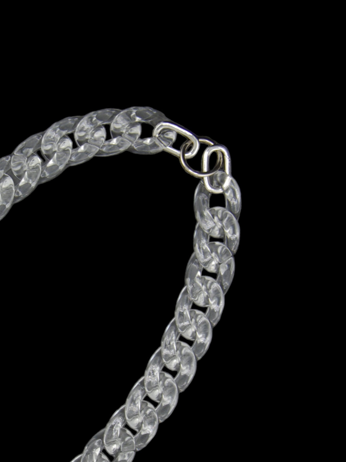 Clear Chunky Cuban link Acrylic Chain