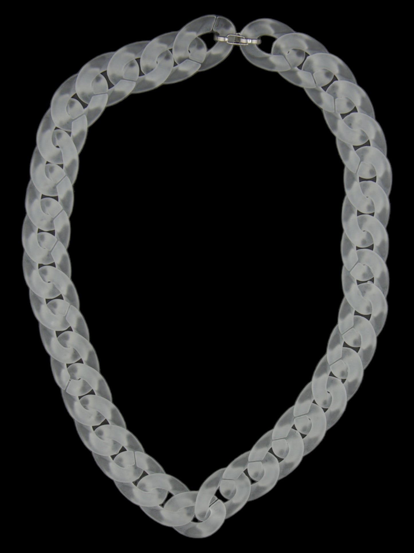 Frosted Acrylic Medium Curb link chain