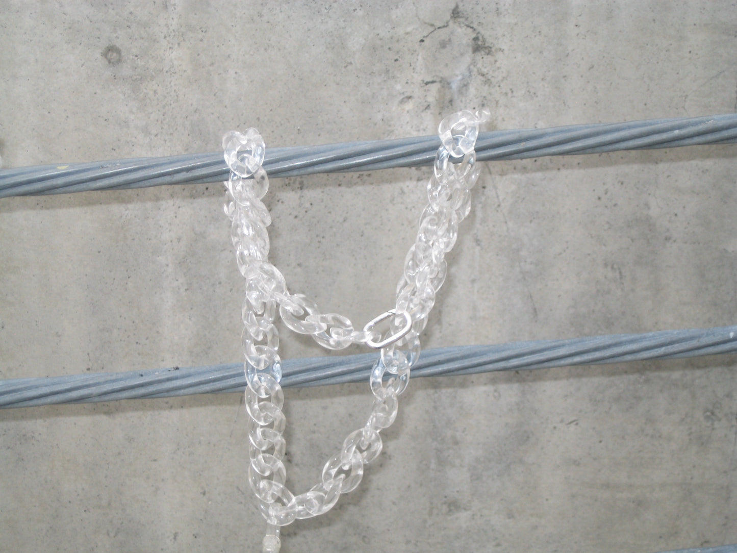 Clear Acrylic Medium Curb Link chain