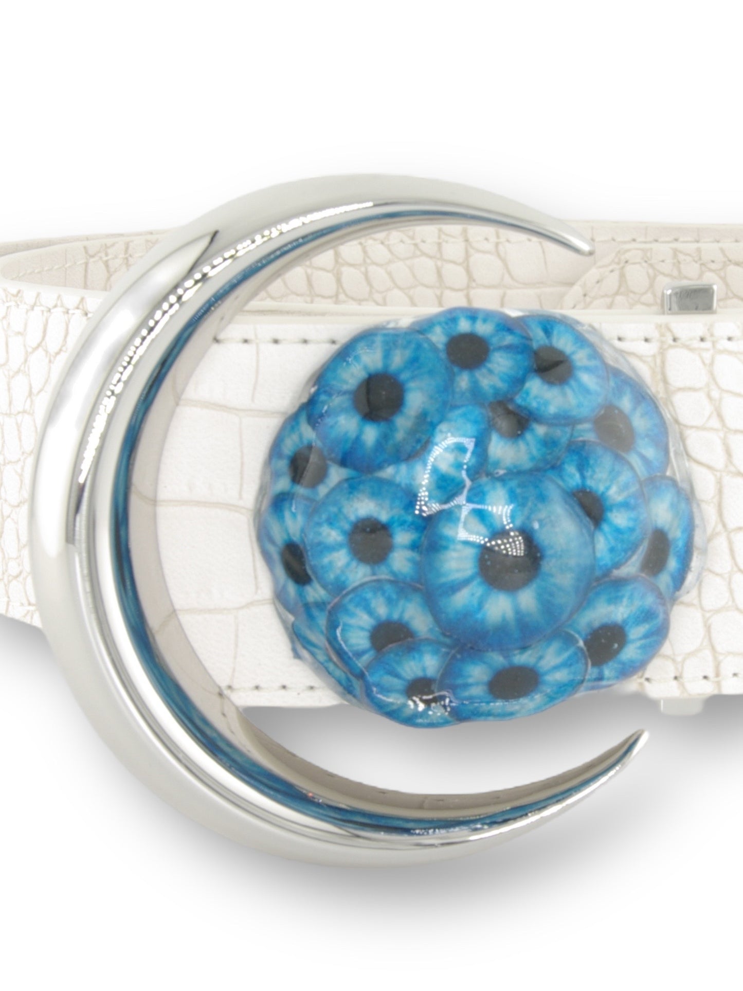 Blue Eye Buckle Ivory Crescent Chthonic™ Belt