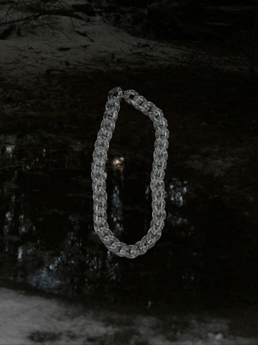 Clear Acrylic Medium Curb Link chain