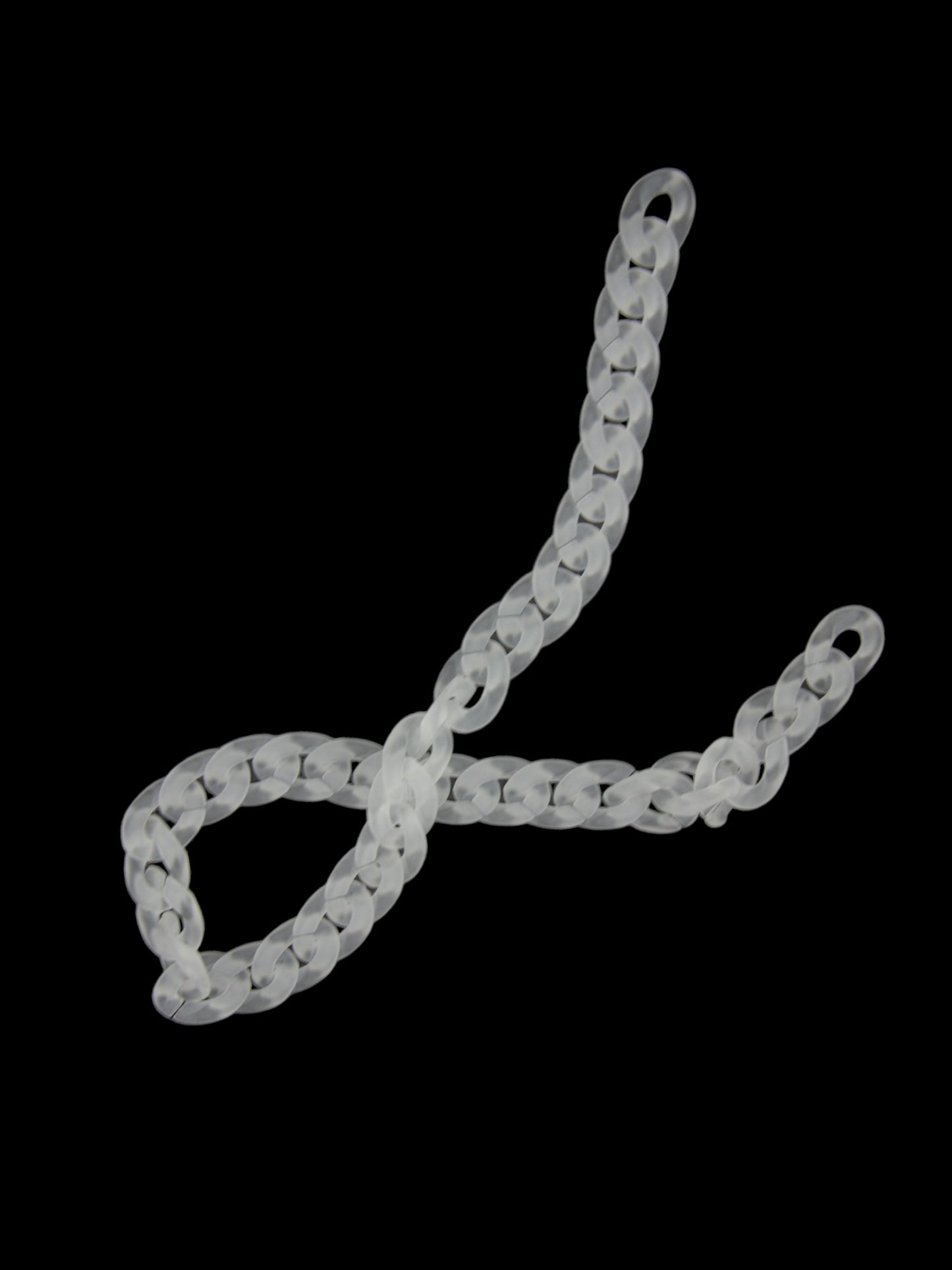 Frosted Acrylic Medium Curb link chain