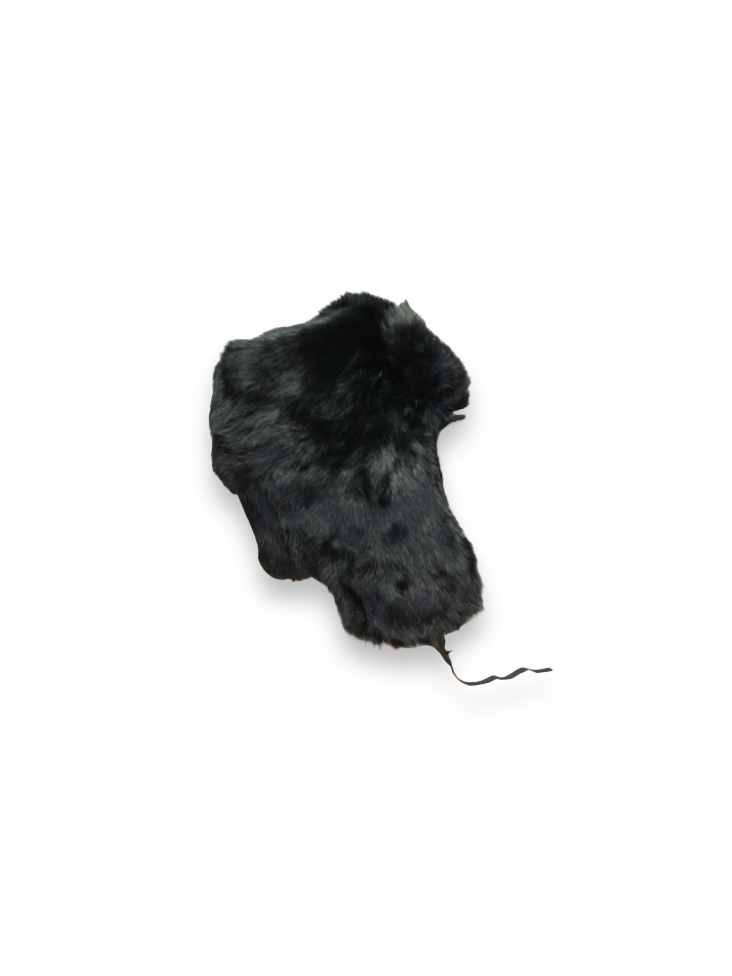 Chthonic Emblem Premium 100% Rabbit Fur Black Trapper Hat