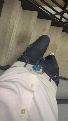 Blue Eye Buckle Ivory Crescent Chthonic™ Belt